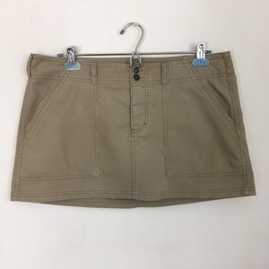 American Eagle Khaki Mini Skirt Size 10
